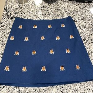 CASTAWAY ALI SKIRT NANTUCKET NAVY CROWNED TIGER SKIRT US 10